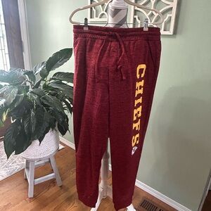 NFL Mens Burgundy Chiefs Joggers